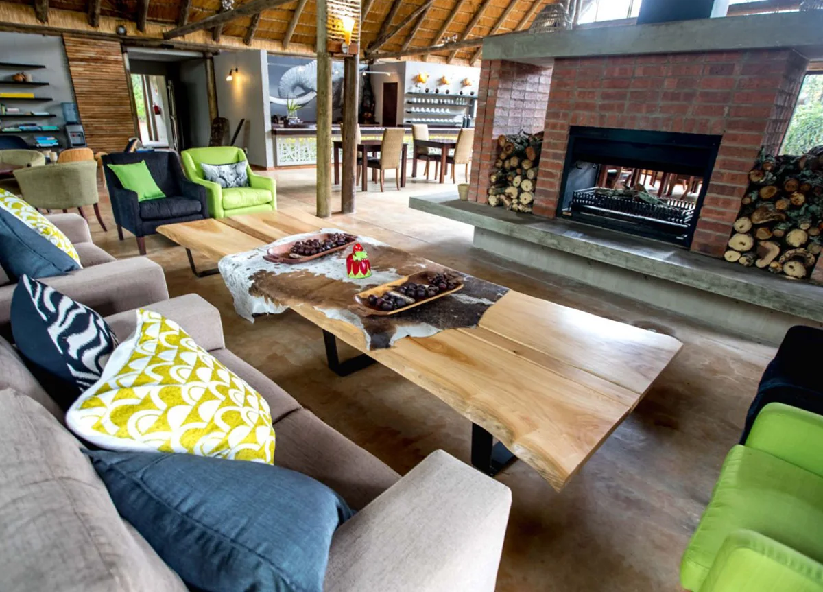 Main lodge interior at Royal Thonga Safari Lodge